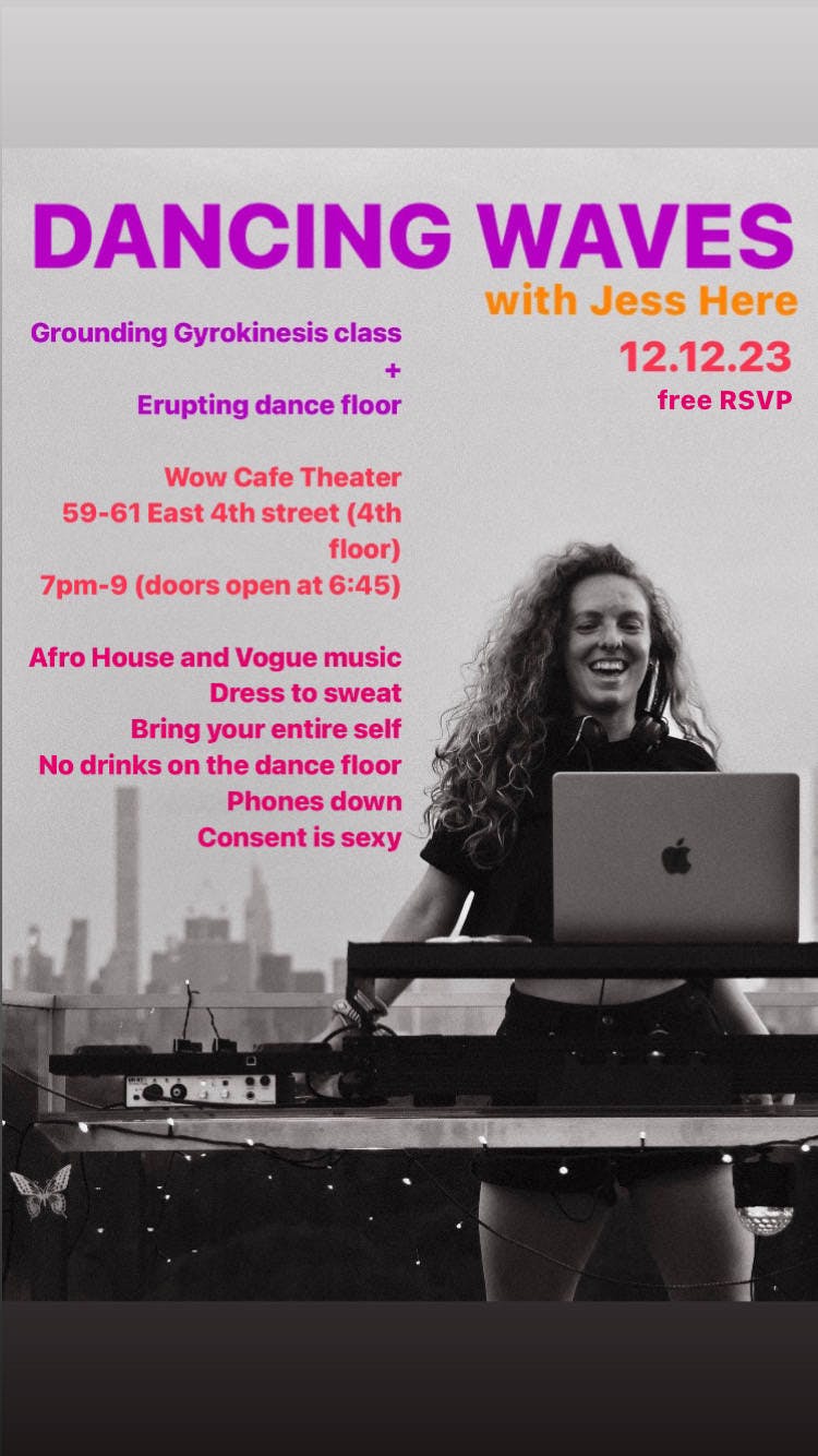 Dancing Waves event banner