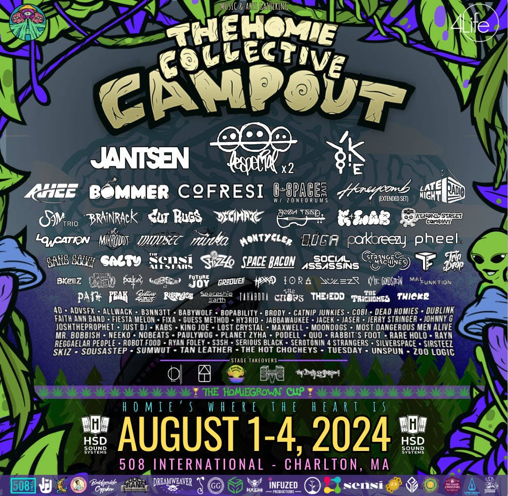 The Homie Collective Campout event banner