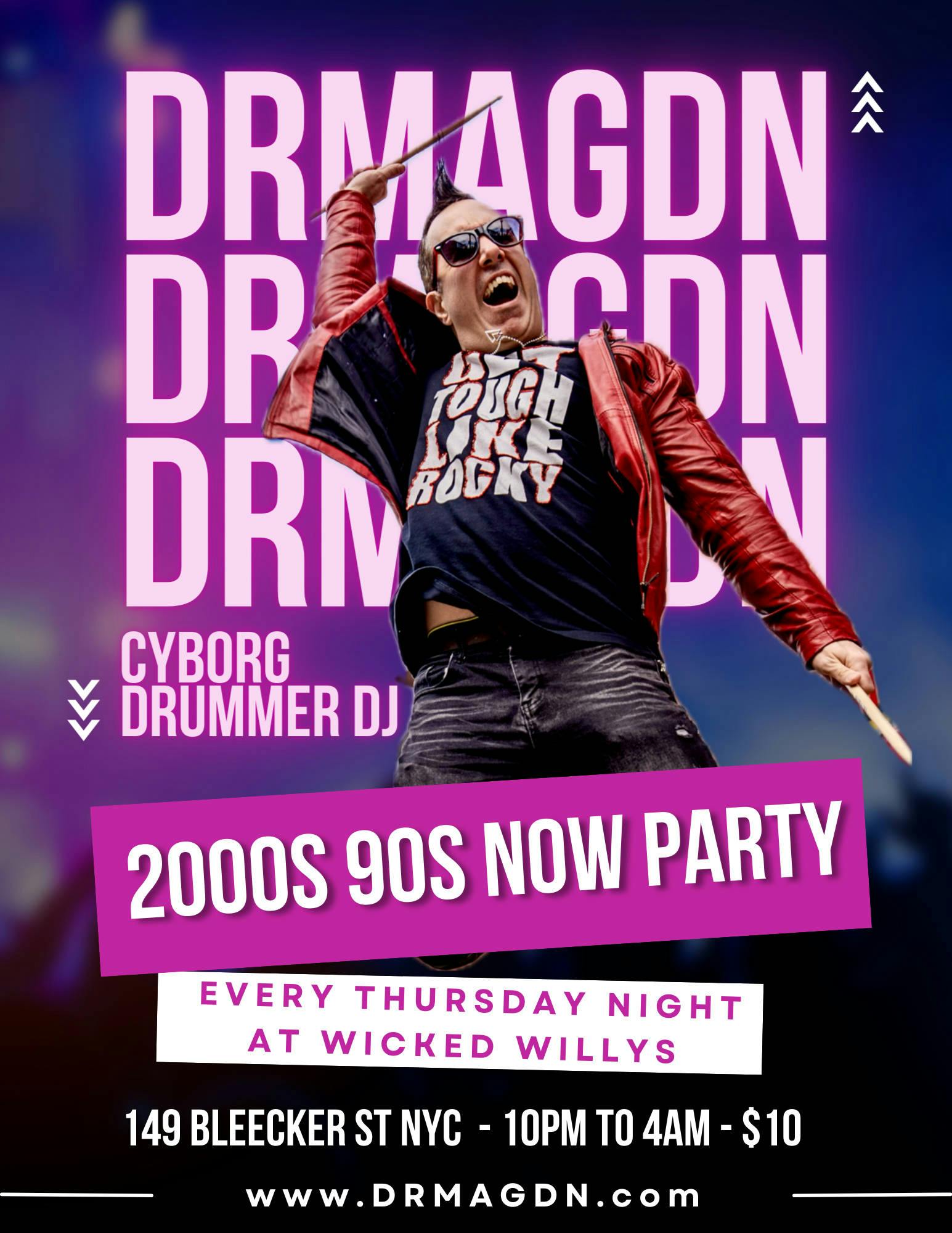 2000s-90s-now-party-drmagdn-cyborg-drummer-dj-every-thursday