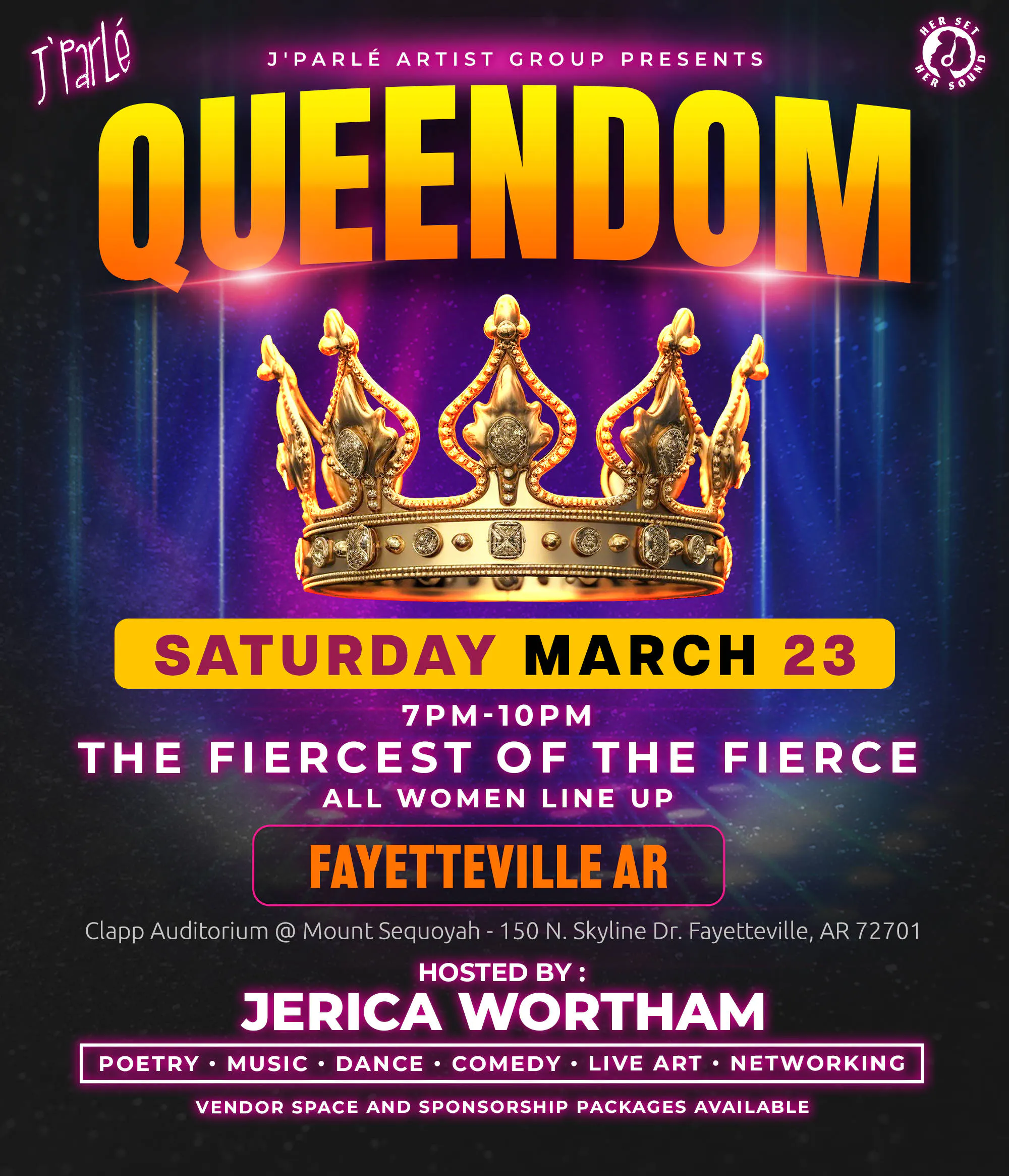 Queendom (Fayetteville) event banner