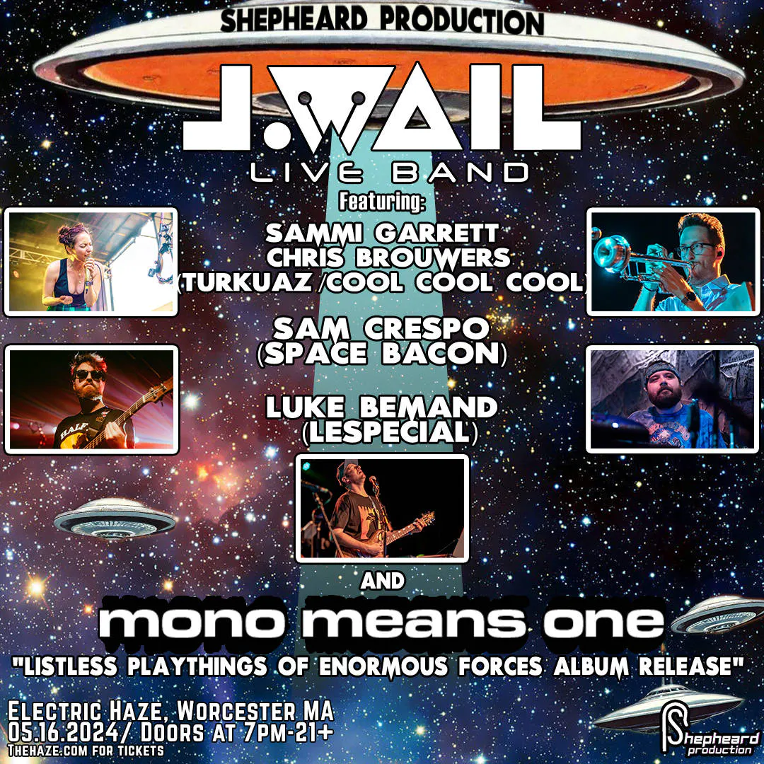 J.WAIL Live Band and Mono Means One Album Release (ft/ Sammi Garrett + members of Lespecial, Cool Cool Cool & Space Bacon) event banner