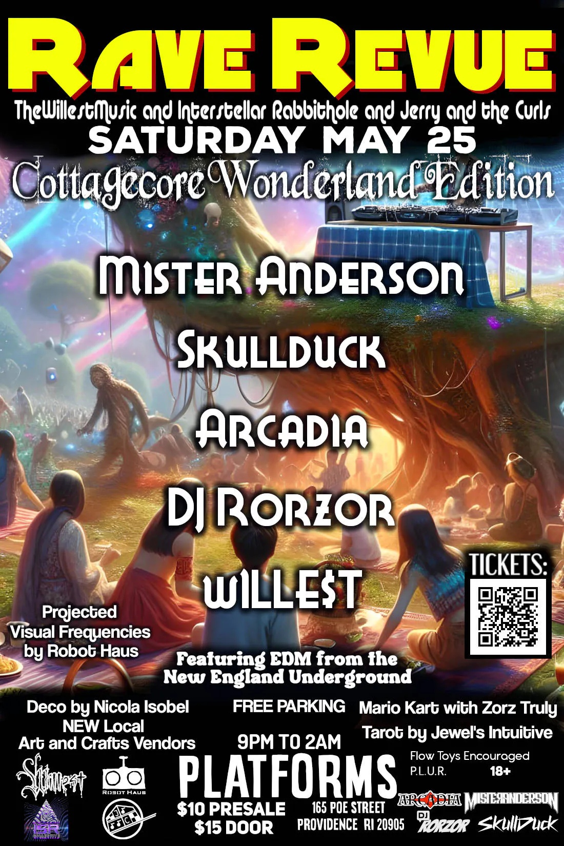RAVE REVUE: COTTAGECORE WONDERLAND EDITION event banner