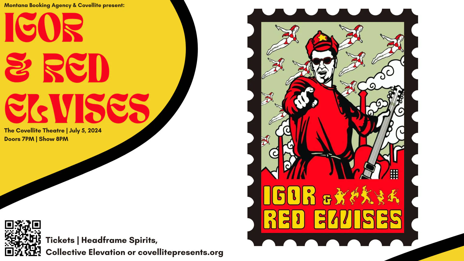 Igor & Red Elvises at The Covellite Theatre event banner
