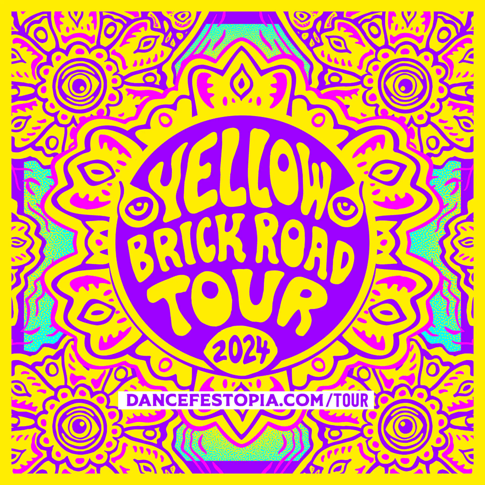 Seattle - Dancefestopia Yellow Brick Road Tour event banner