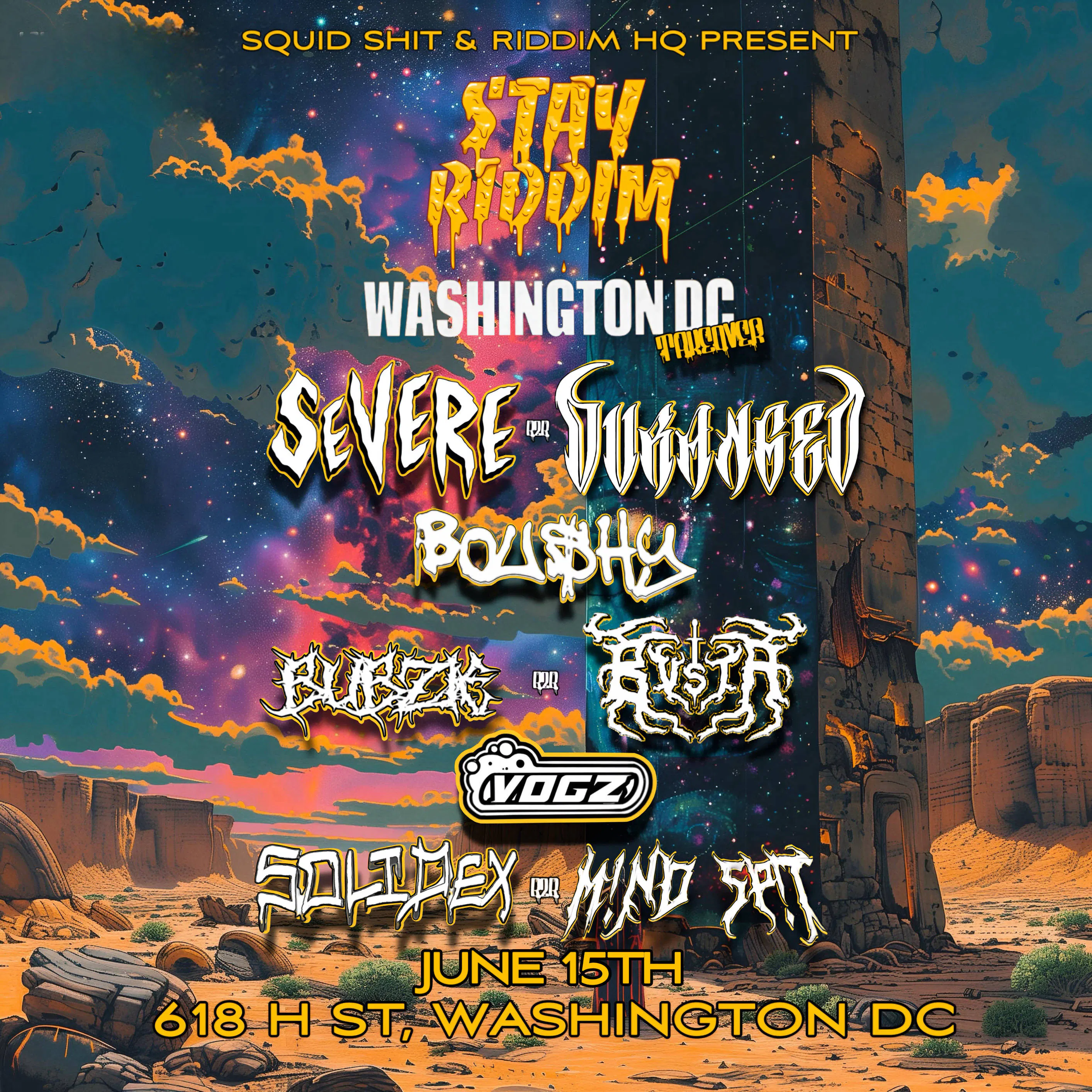 Stay Riddim DC Takeover event banner