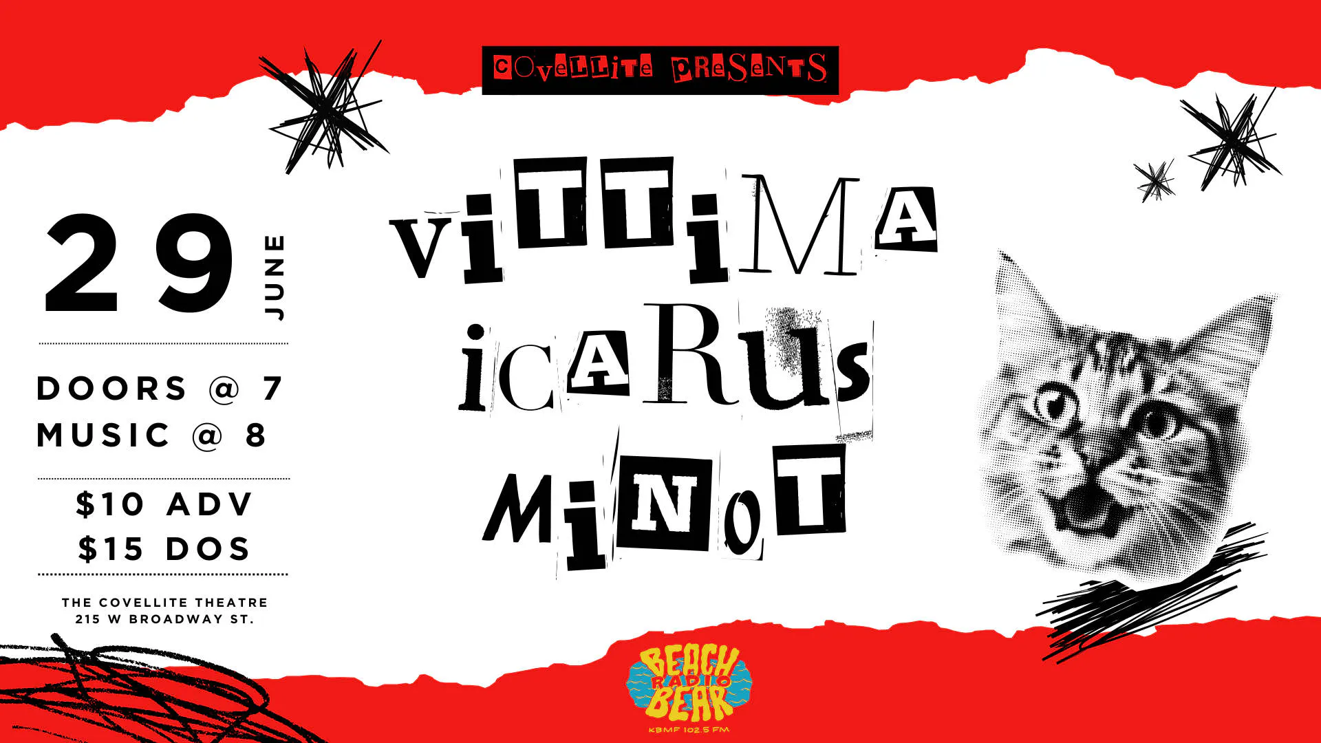Vittima w/ Icarus & Minot event banner