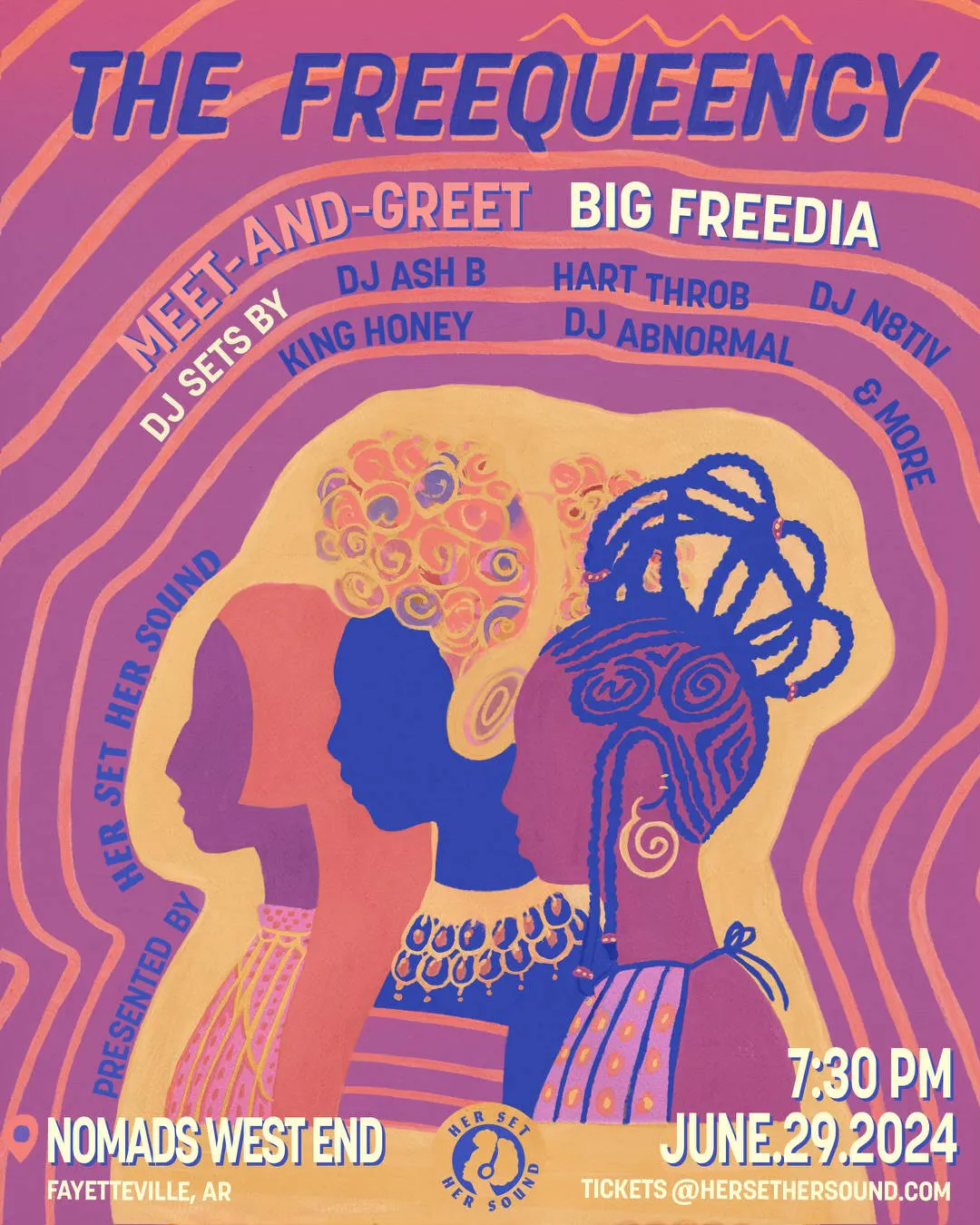 The FreeQueency event banner