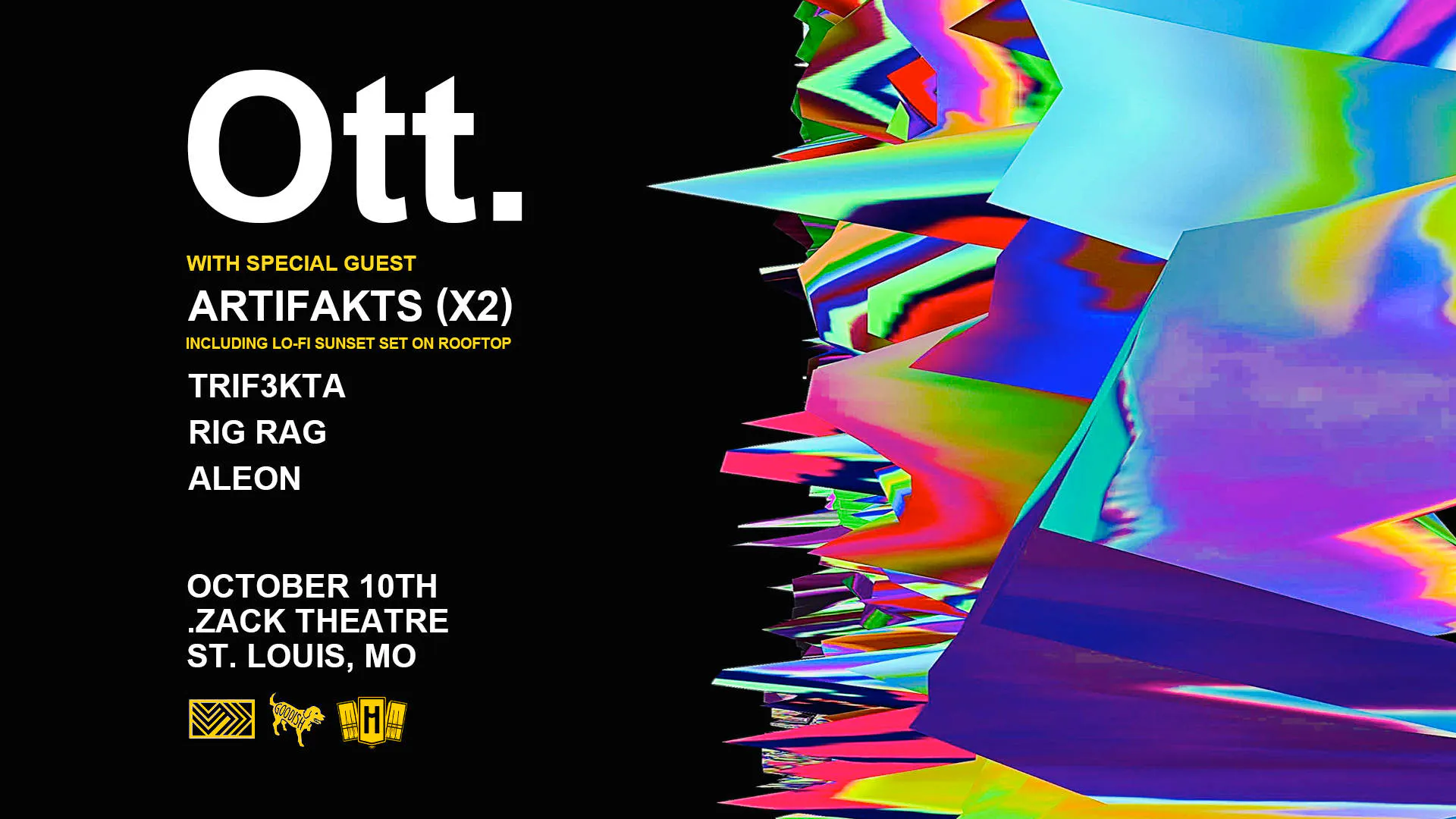Ott & Artifakts @ .Zack event banner