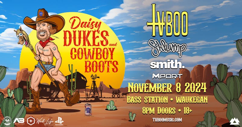 Daisy Dukes & Cowboy Boots Tour with TVBOO event banner