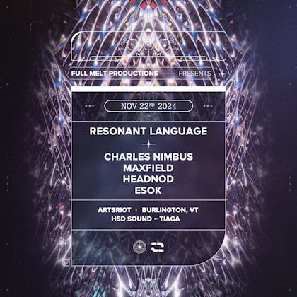 Resonant Language & Charles Nimbus event banner
