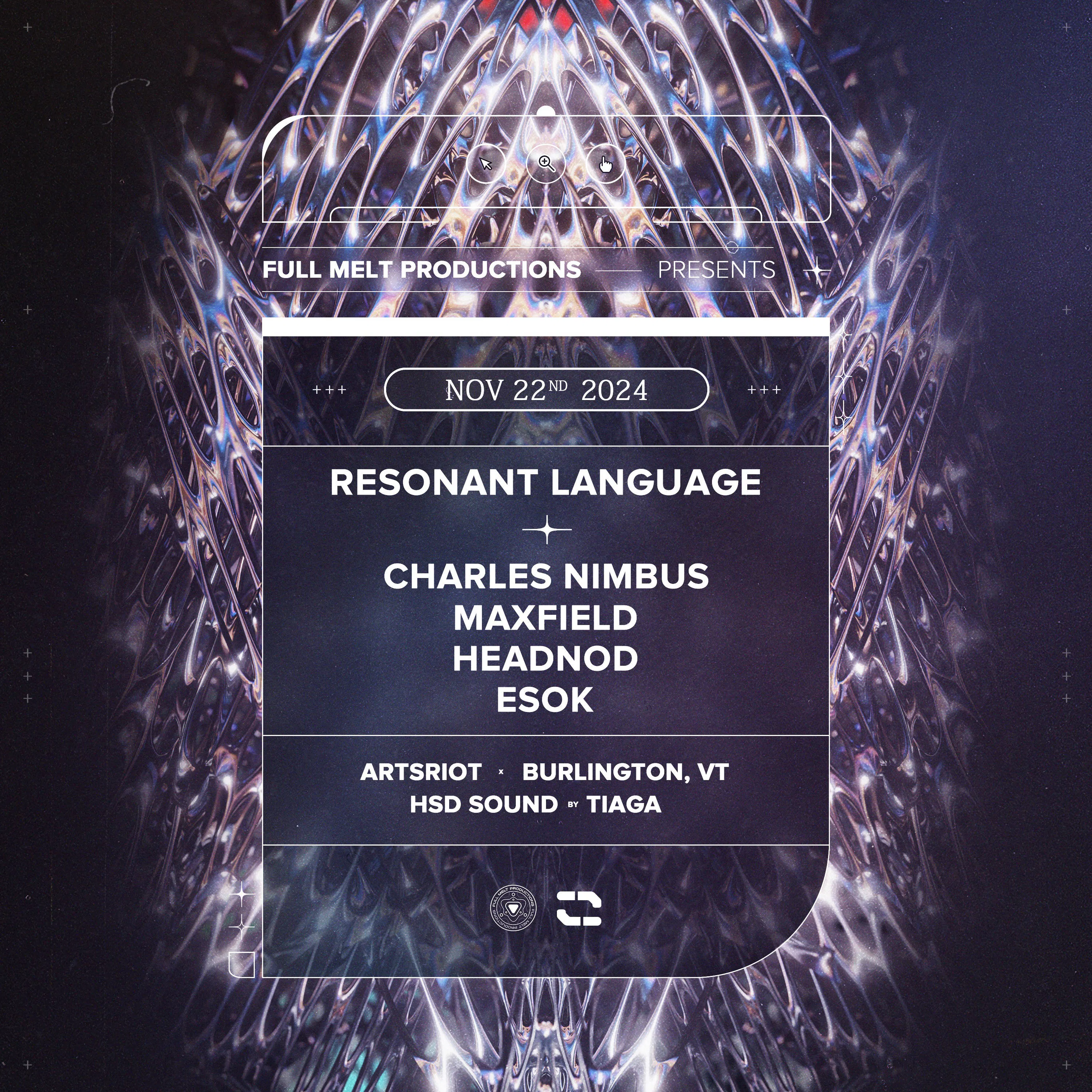 Resonant Language & Charles Nimbus event banner