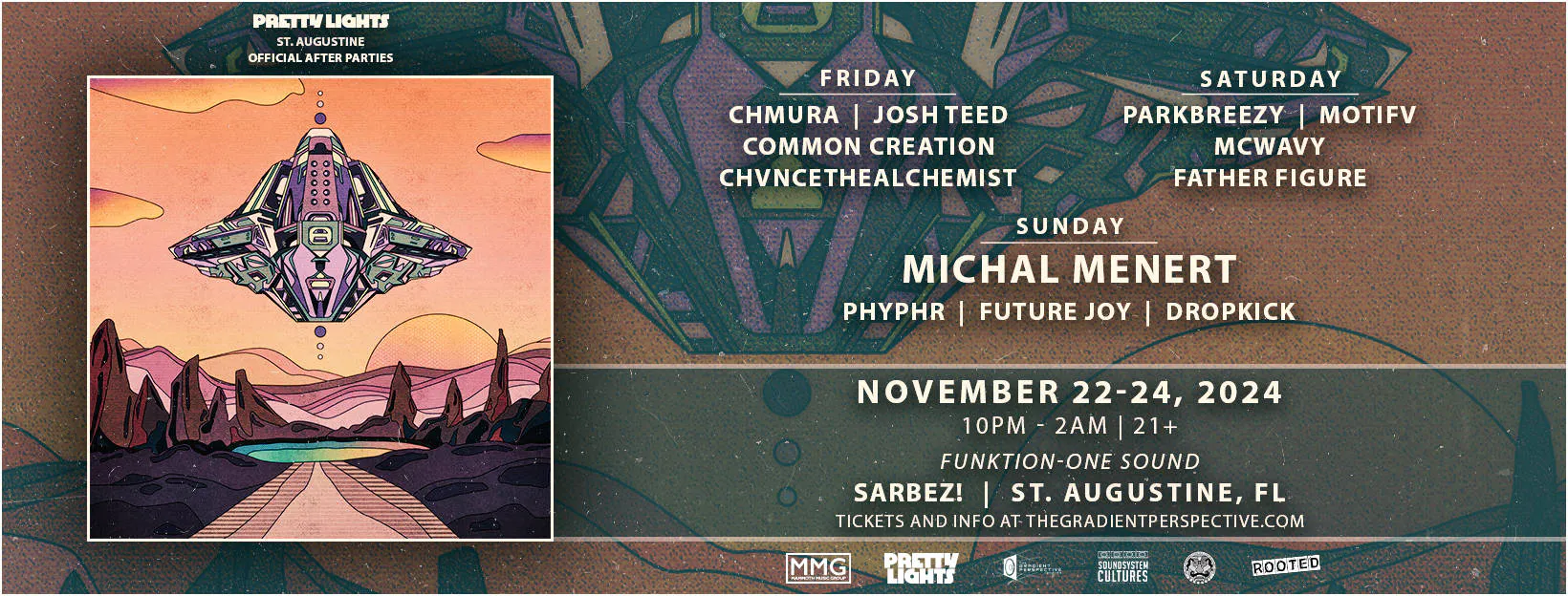 Pretty Lights Official After Parties - St. Augustine event banner