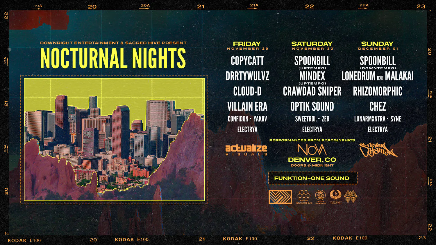 Nocturnal Nights | Denver Late Nights event banner