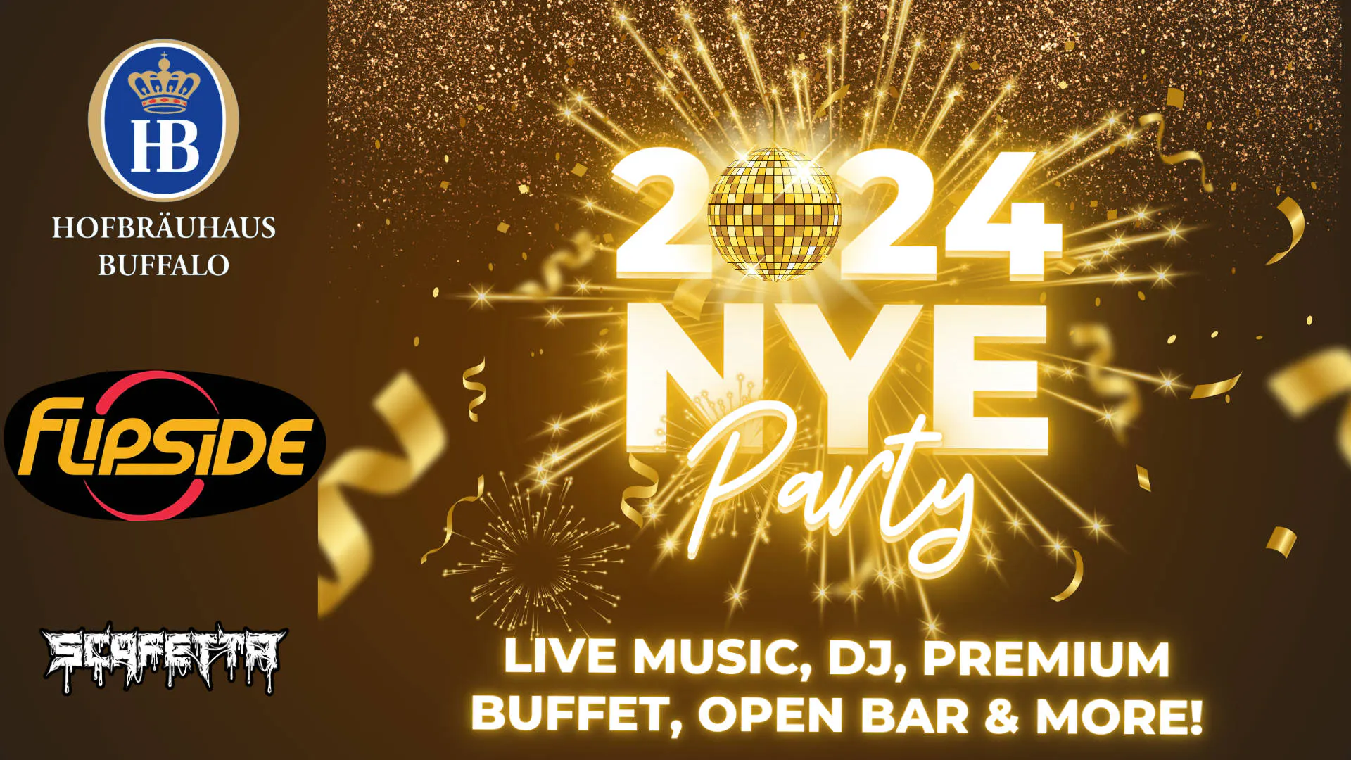 🎉 Ring in 2025 at our HAUS with Flipside & DJ Scafetta! event banner