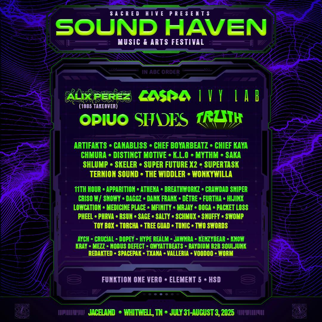 Sound Haven 2025 event banner