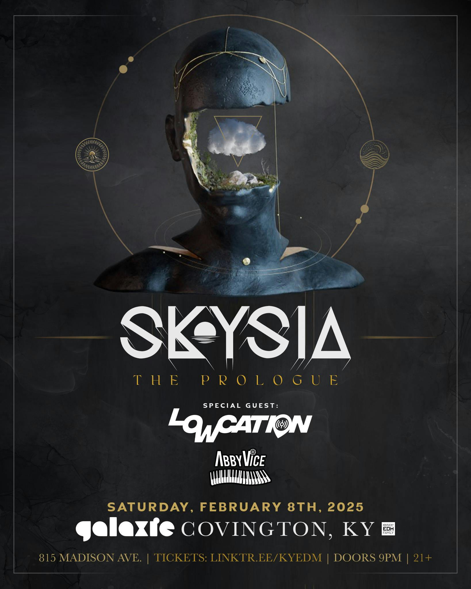 Skysia: The Prologue Tour w/ Special Guest Location & Abby Vice at Galaxie - Covington event banner