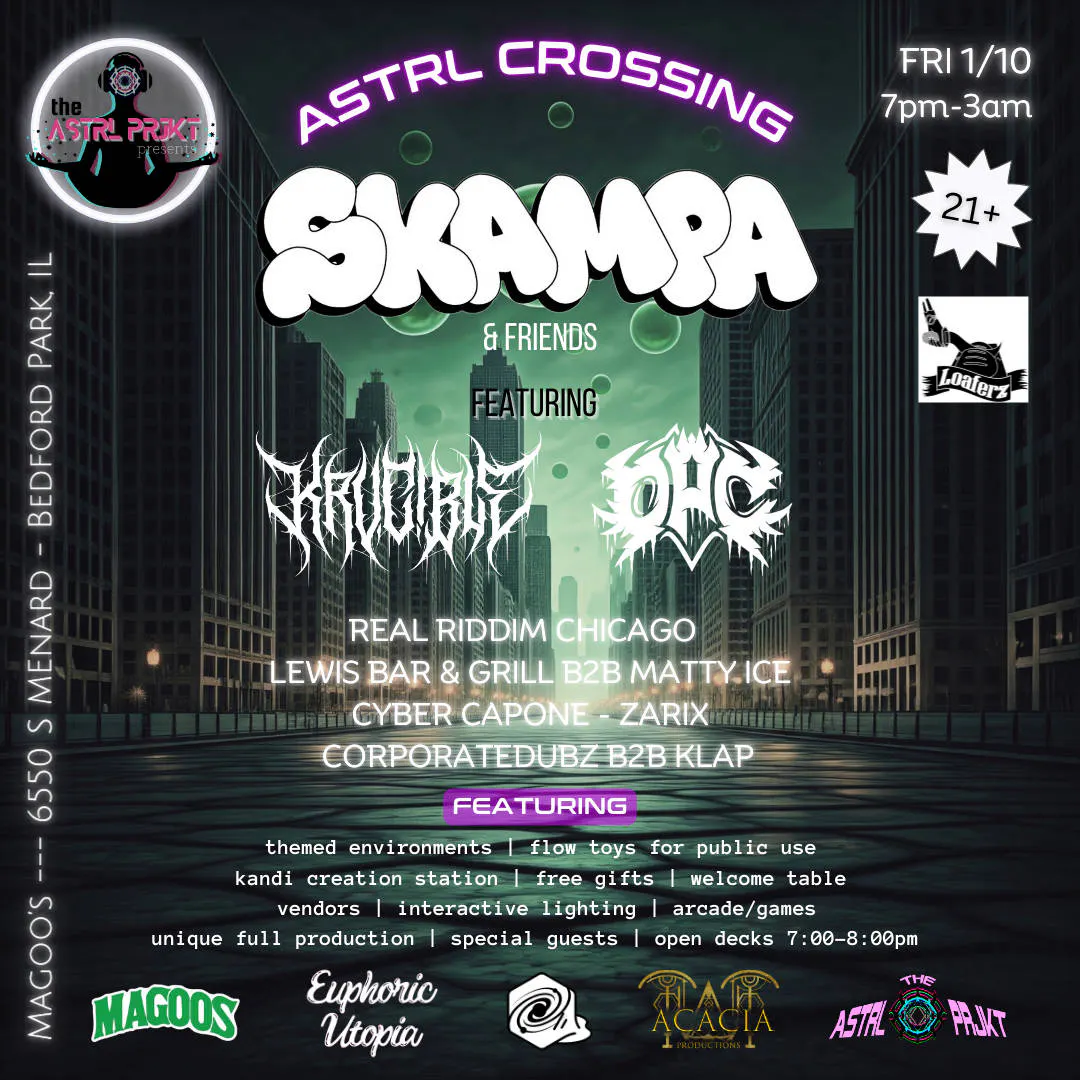 The Astrl Prjkt Presents: Astrl Crossing - Skampa & Friends event banner