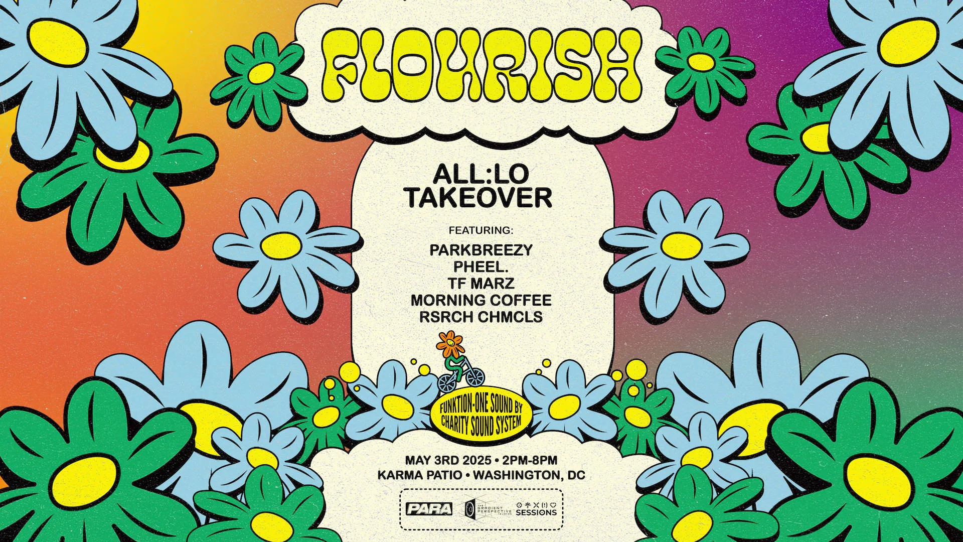 Flourish: All:lo Takeover at Karma event banner