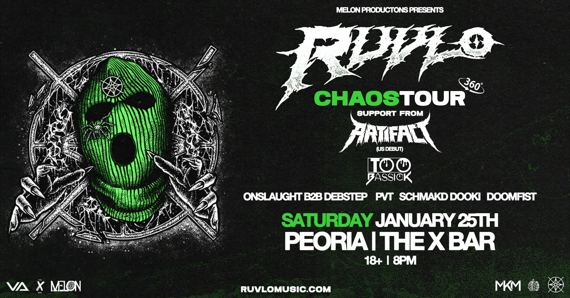 Ruvlo: Chaos tour 360 event banner