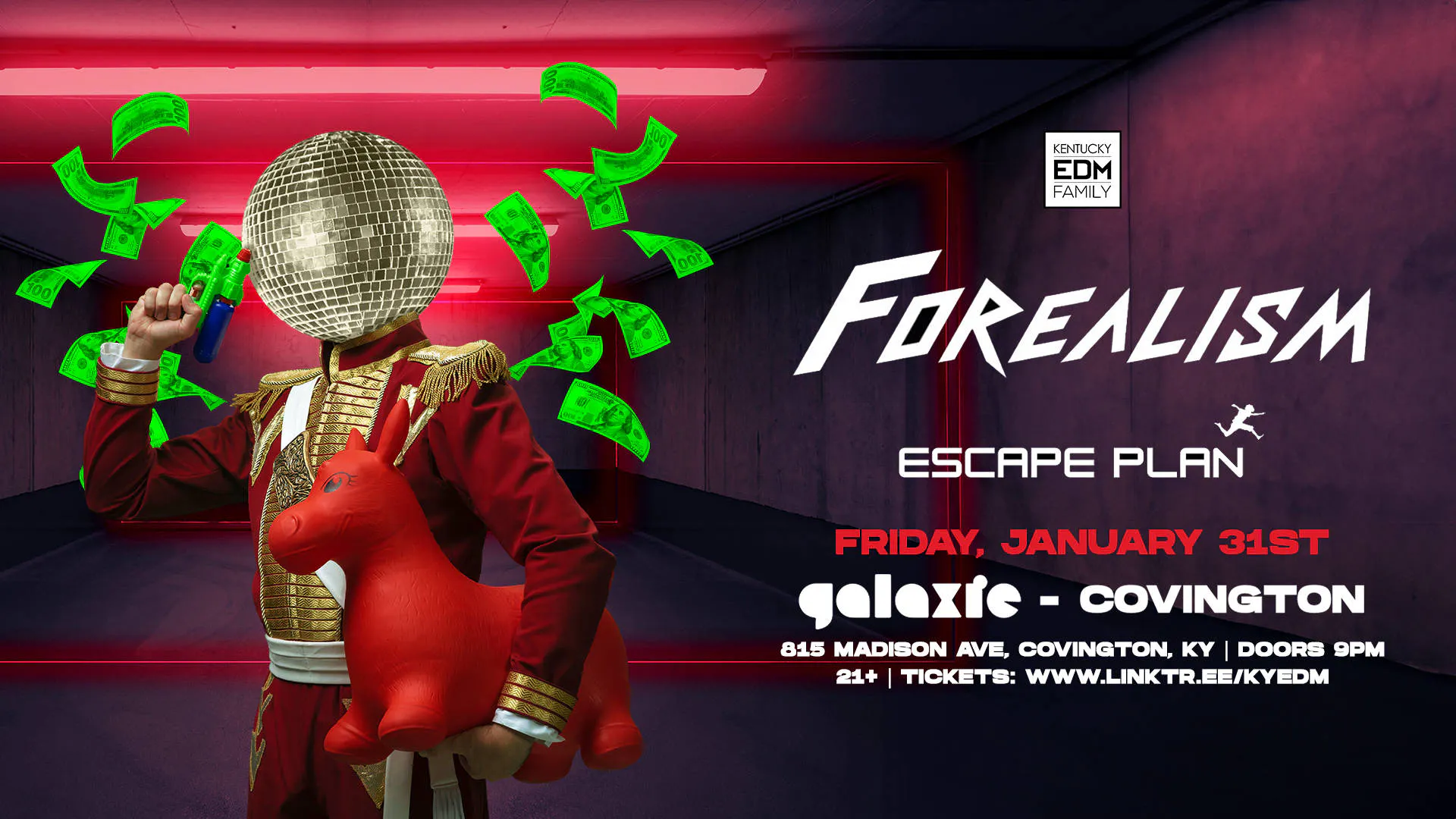 Forealism w/ Escape Plan at Galaxie - Covington event banner