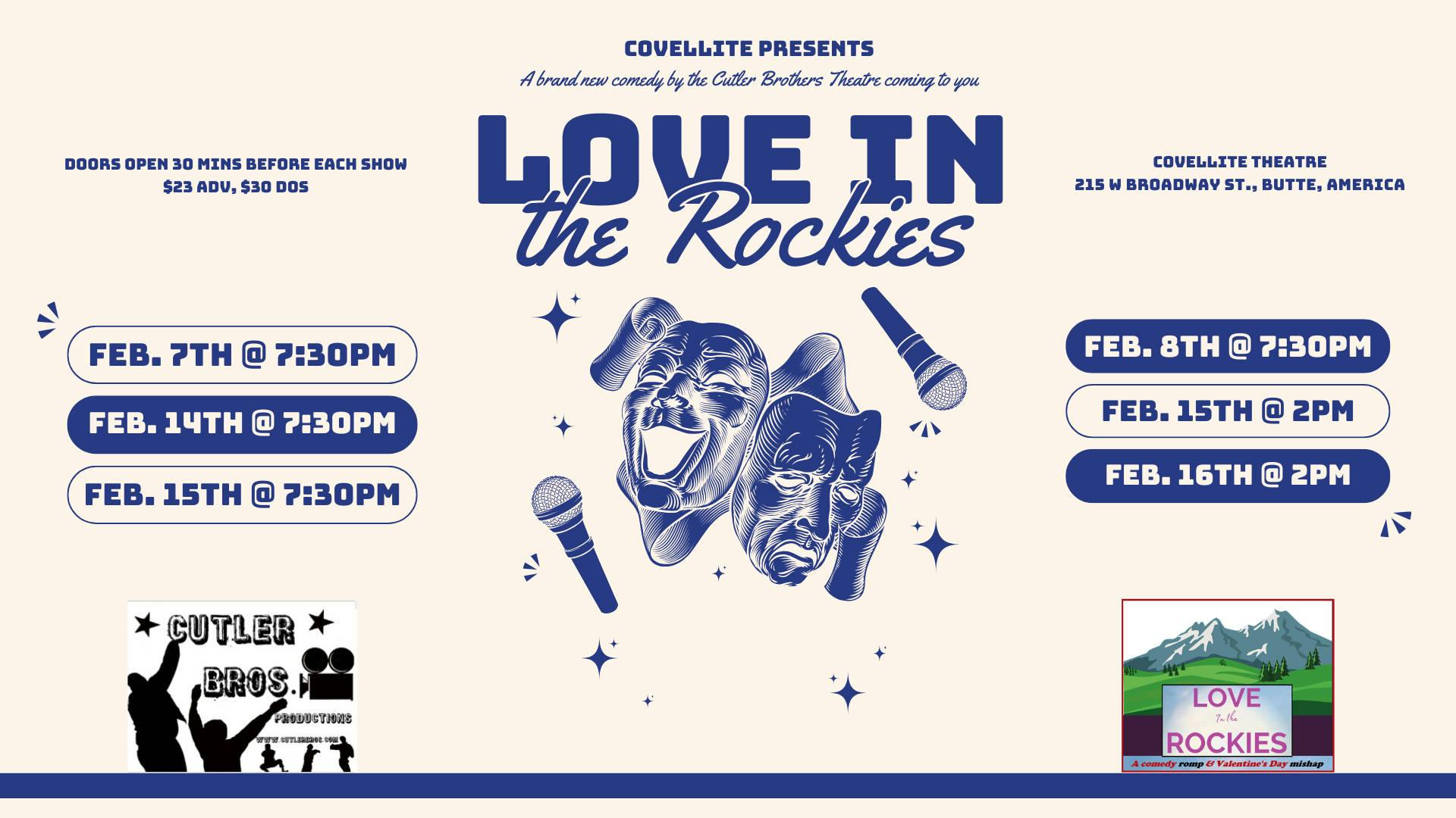 Cutler Bros. Theatre: Love In The Rockies event banner