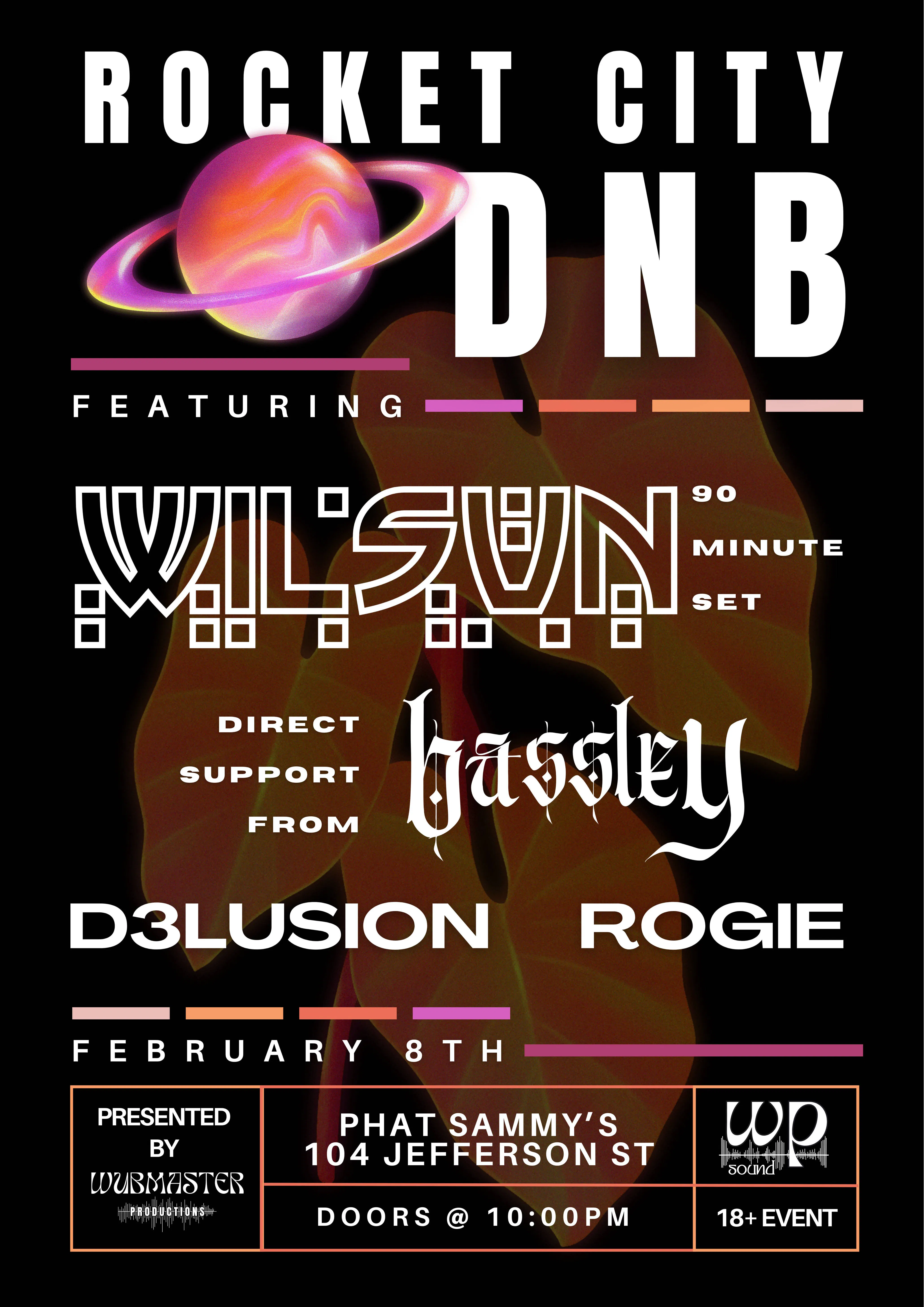 Rocket City DnB event banner