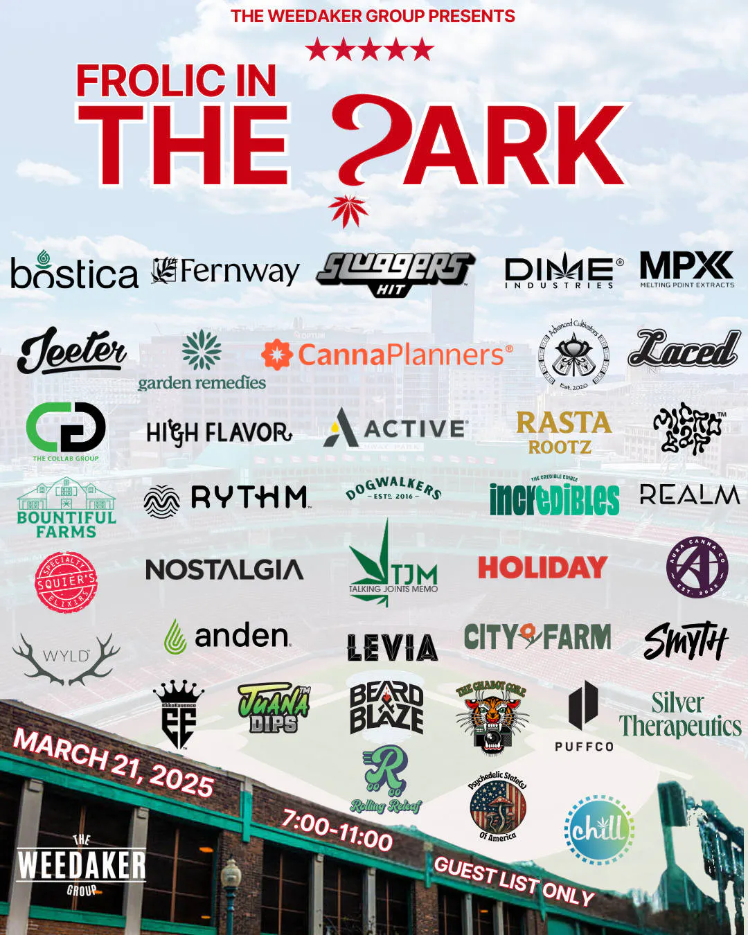 Frolic in The Park event banner