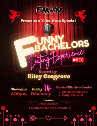 Funny Bachelors presented by Funk'd Up Funktions event banner