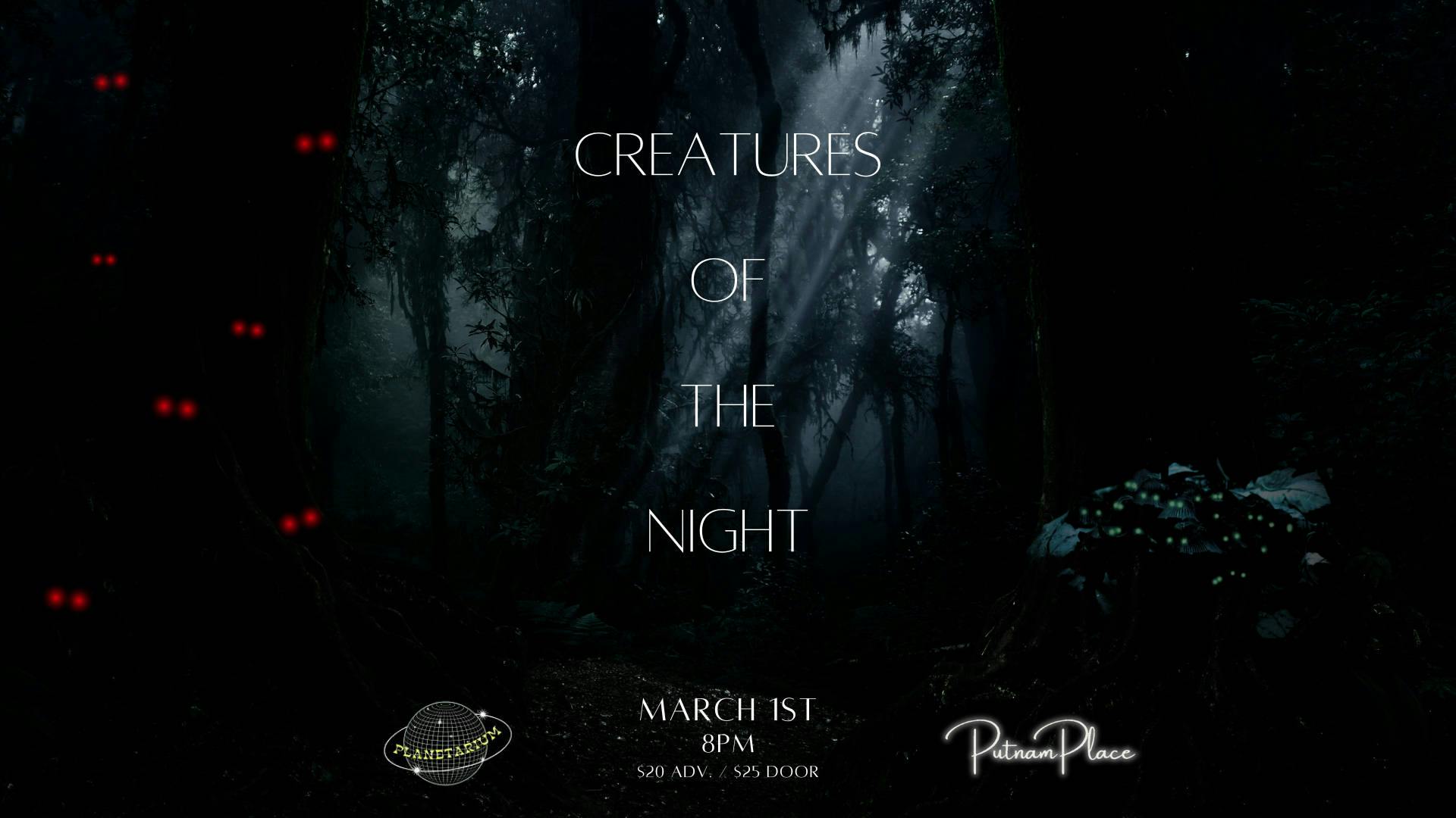 Creatures of the Night: A Planetarium Party event banner