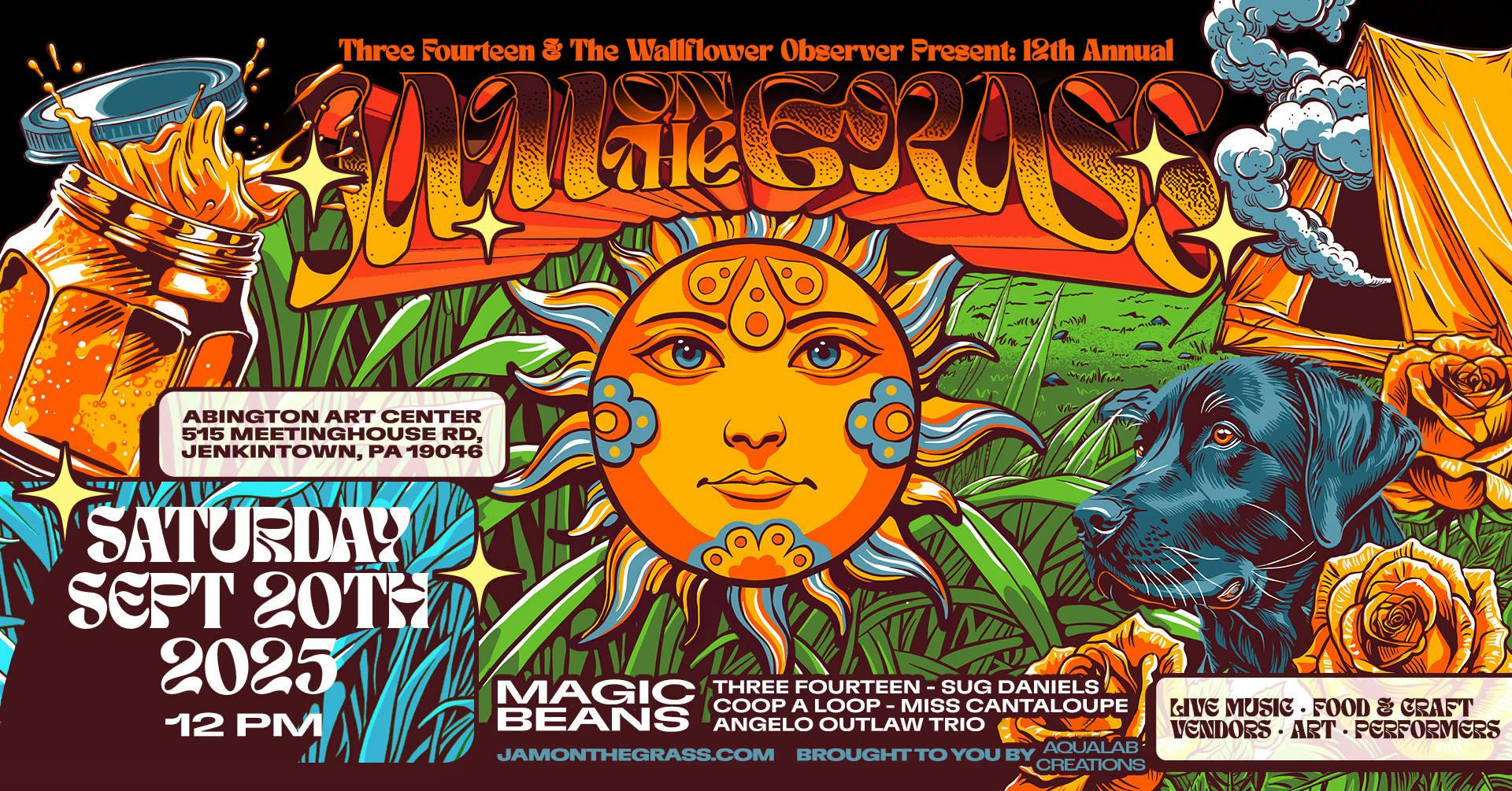 12th Annual Jam On The Grass event banner
