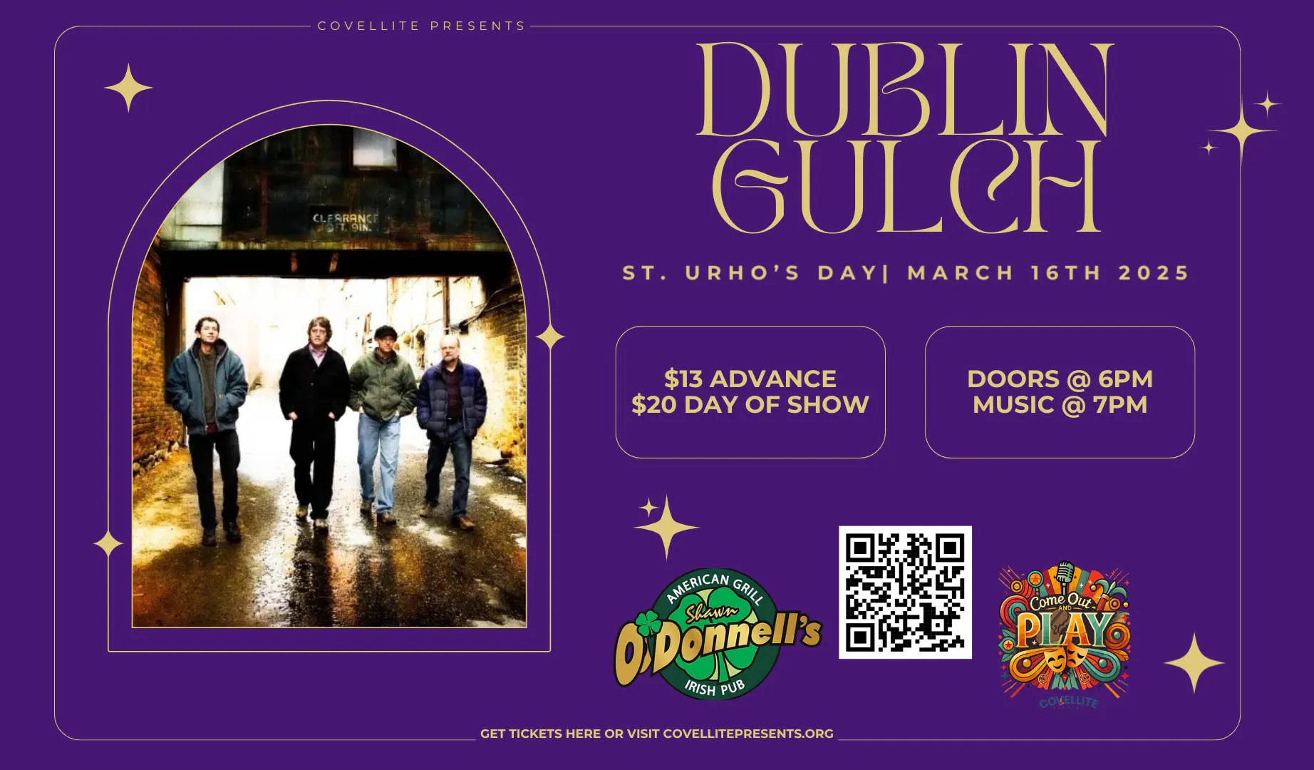 Dublin Gulch on St. Urho's Day event banner