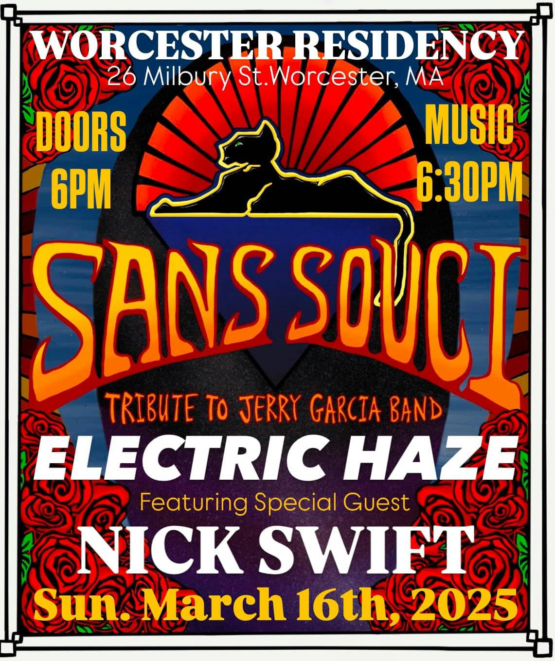 San Souci - Tribute to JGB Residency w/ Nick Swift event banner