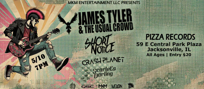 MKM Entertainment Presents: James Tyler And The Usual Crowd event banner
