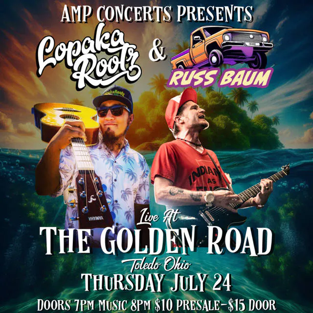 Lopaka Rootz WSG/ Russ Baum event banner