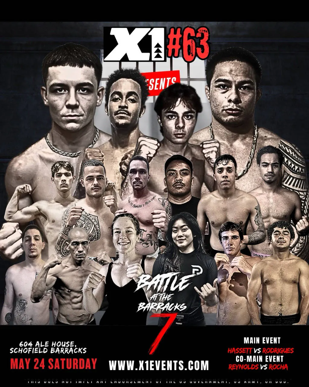 X1#63 Battle at the Barracks 7 event banner