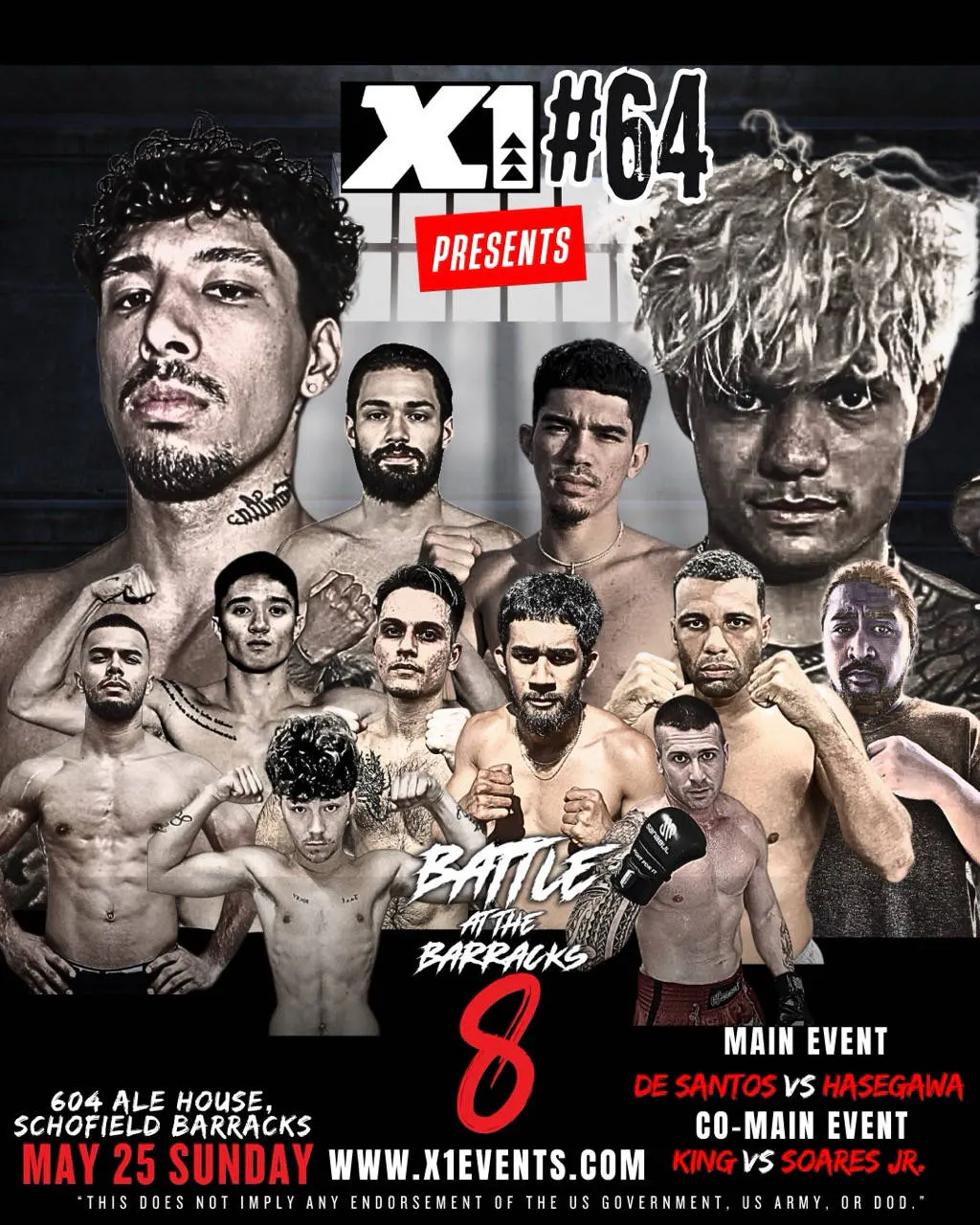 X1#64 Battle at the Barracks 8 event banner