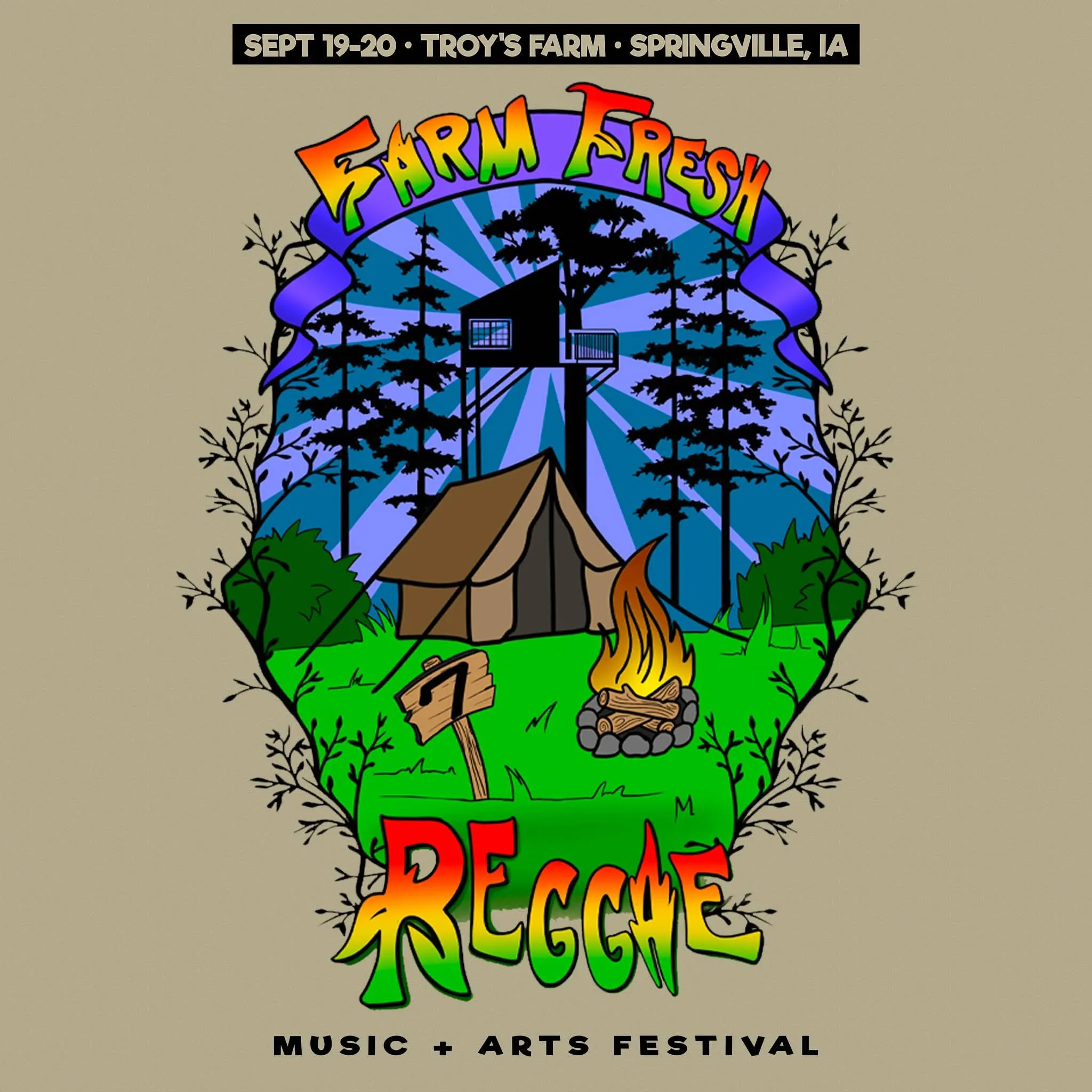 Farm Fresh Reggae Music + Arts Festival event banner