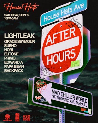 The Afters Saturday event banner