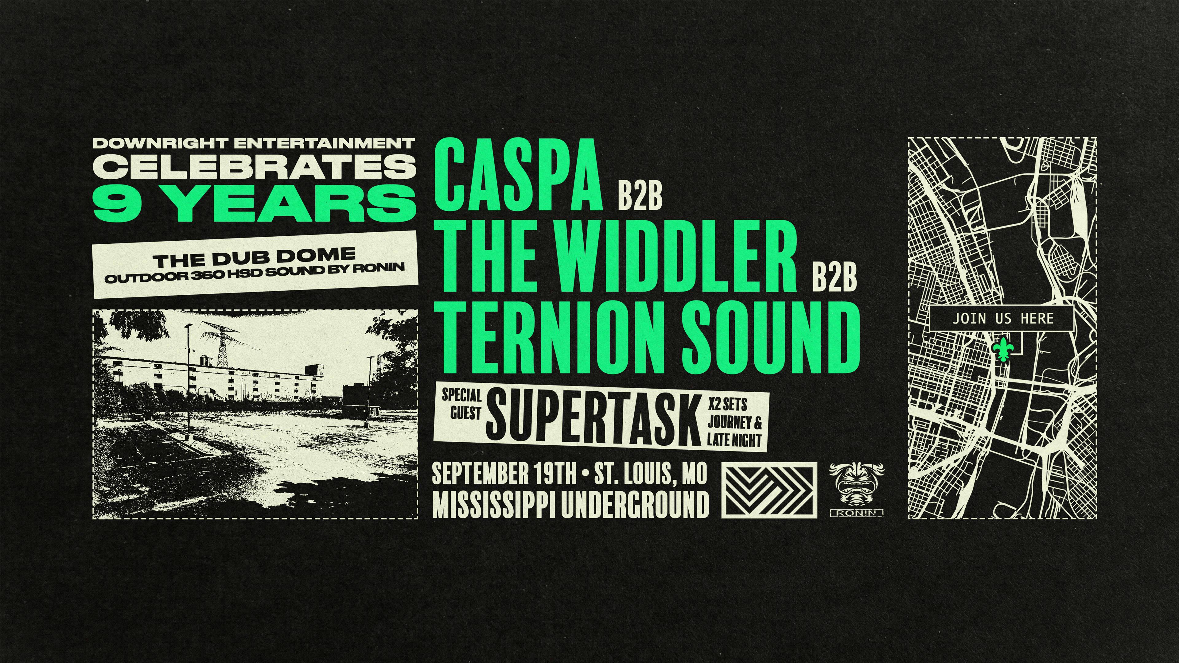 Downright Celebrates 9 Years w/ Caspa b2b The Widdler b2b Ternion Sound ...