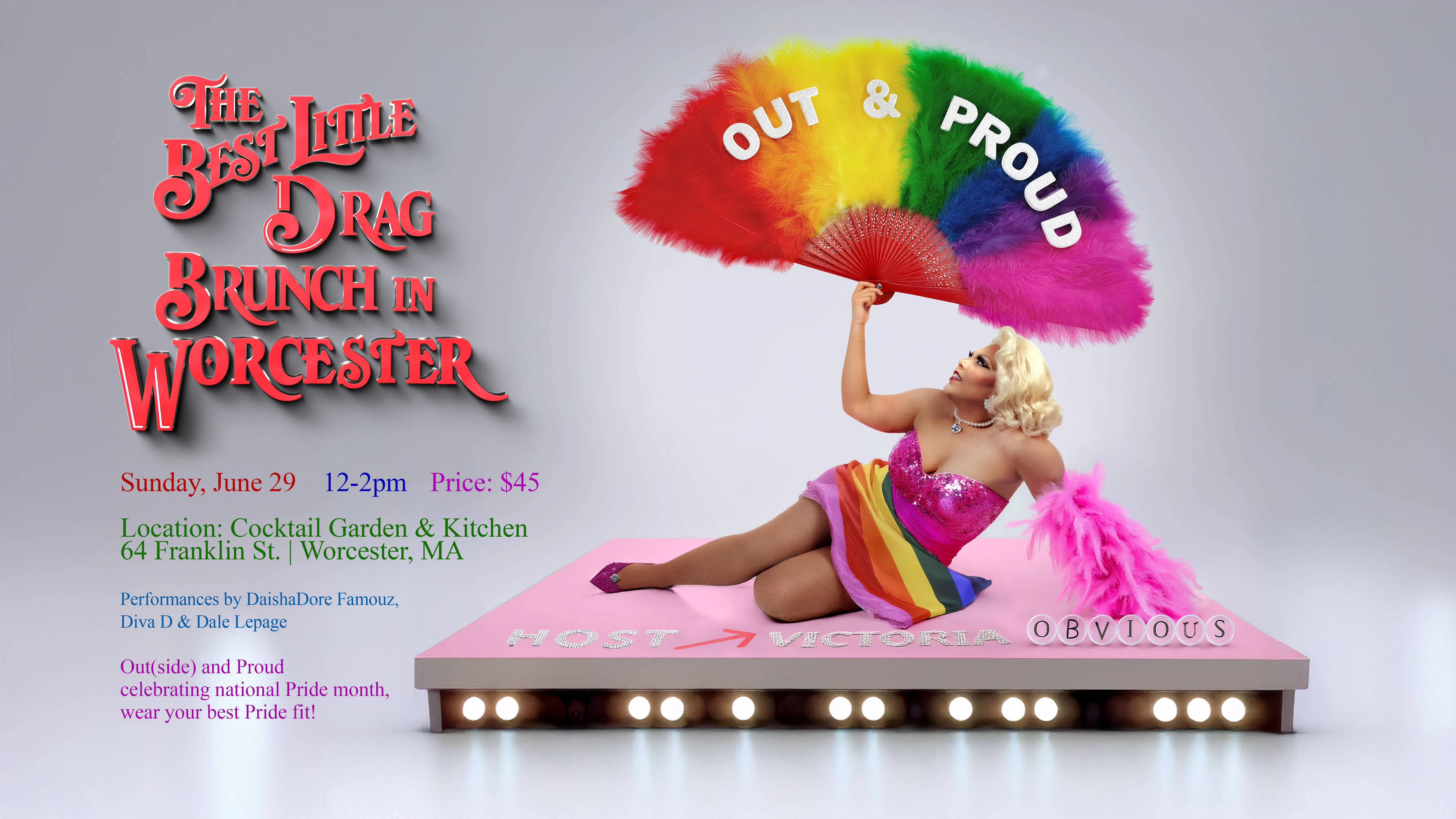 The Best Little Drag Brunch in Worcester event banner