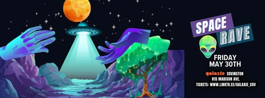 Space Rave event banner