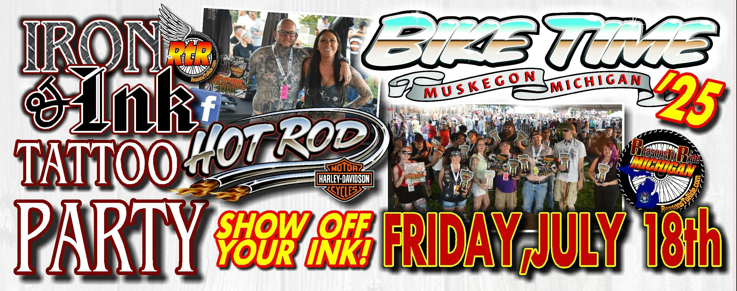 Hot Rod H-D Bike Time Tattoo Party | The Ticketing Co.