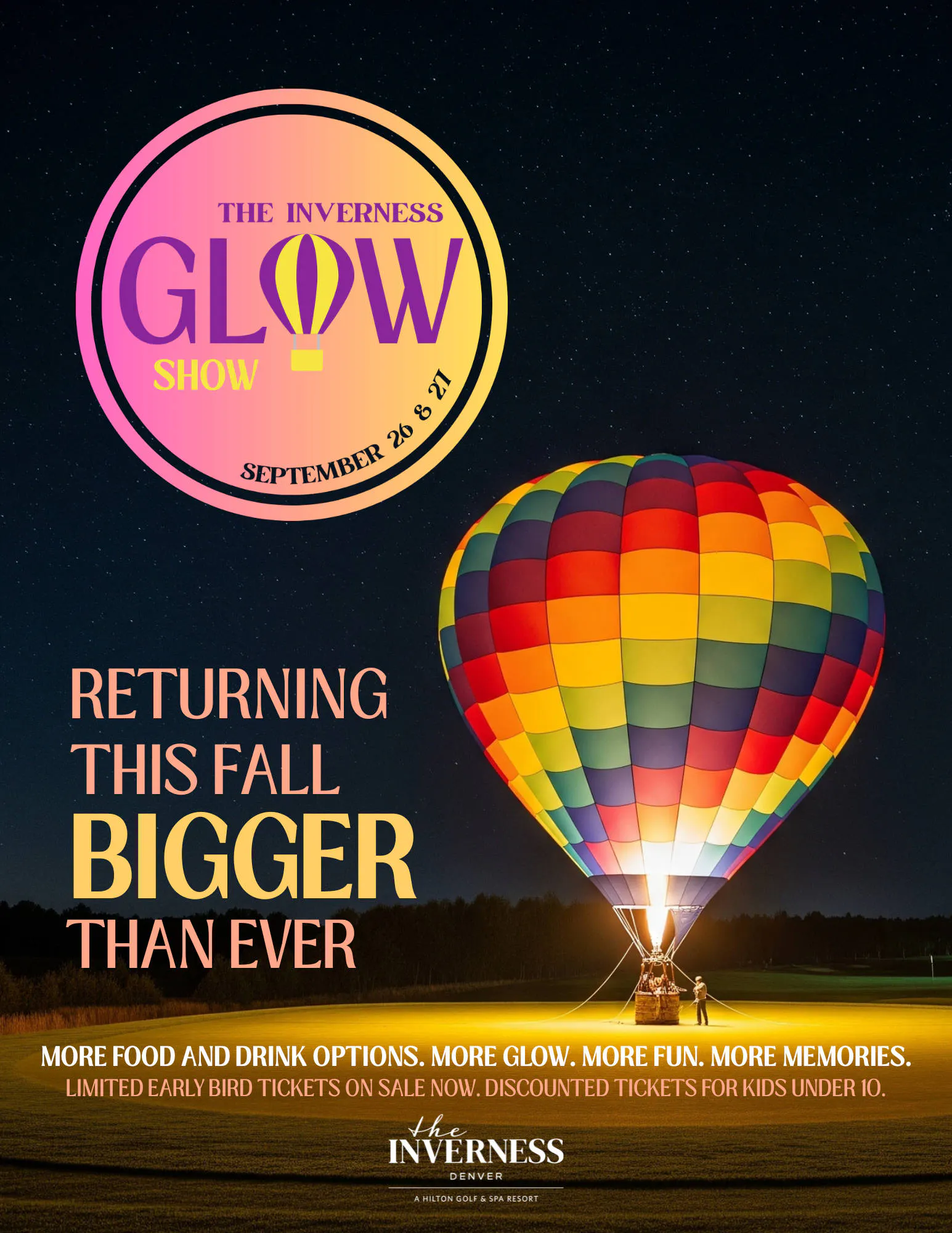 The Inverness Glow Show 2025 event banner