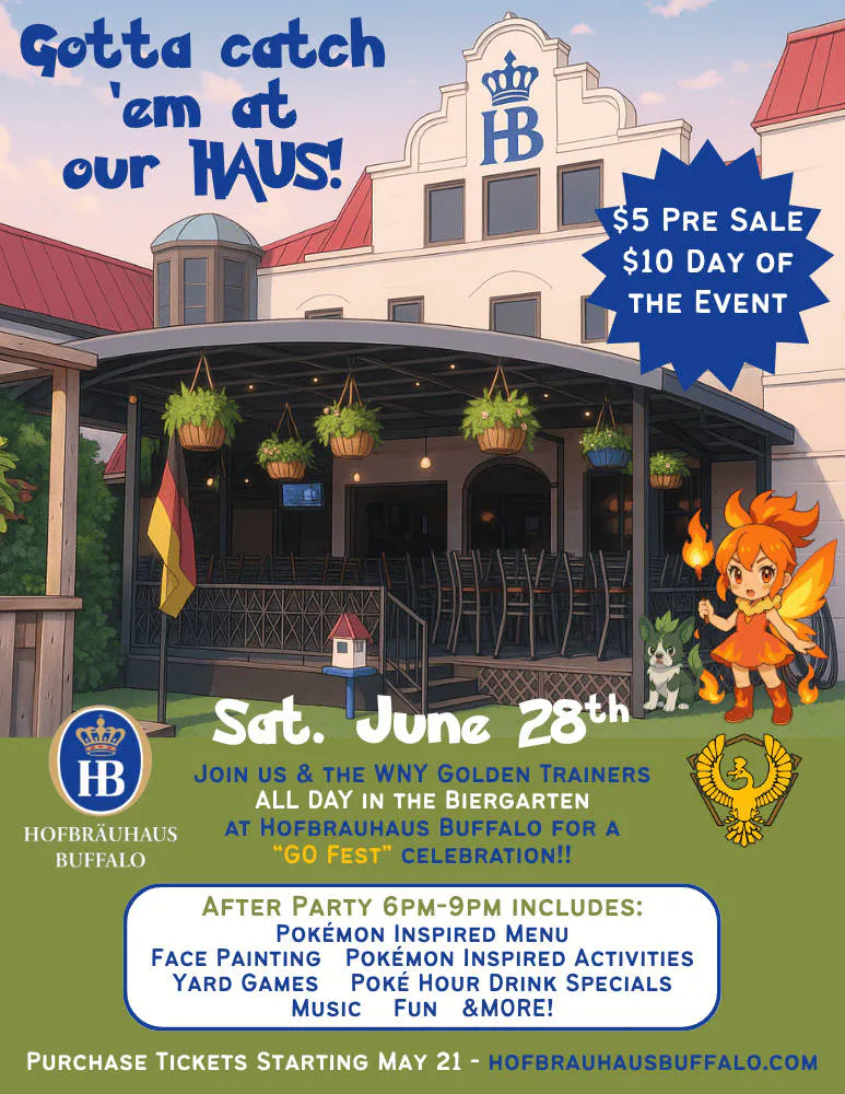 Gotta Catch 'em at our Haus! event banner