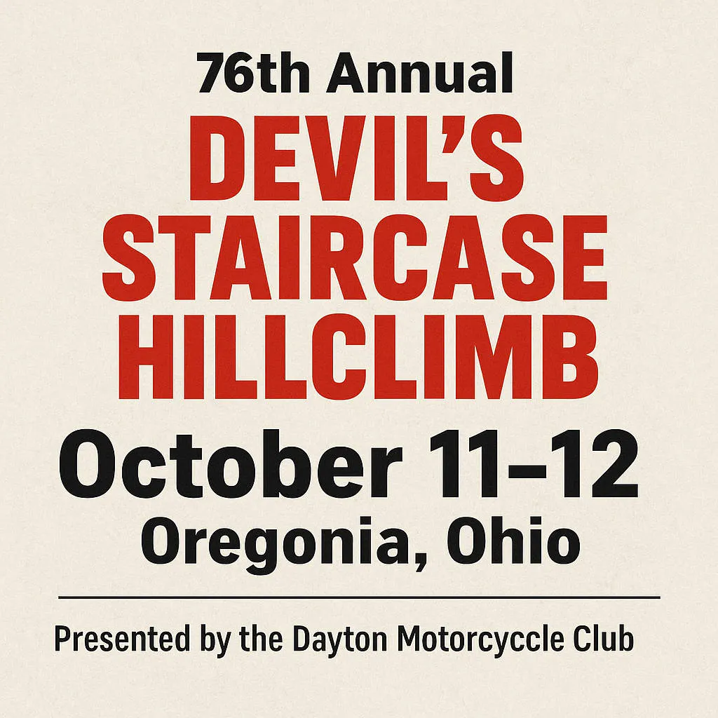 77th Annual Devil's Staircase Hillclimb event banner