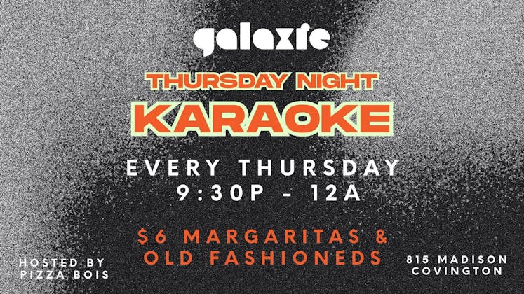 Karaoke Thursdays at Galaxie event banner